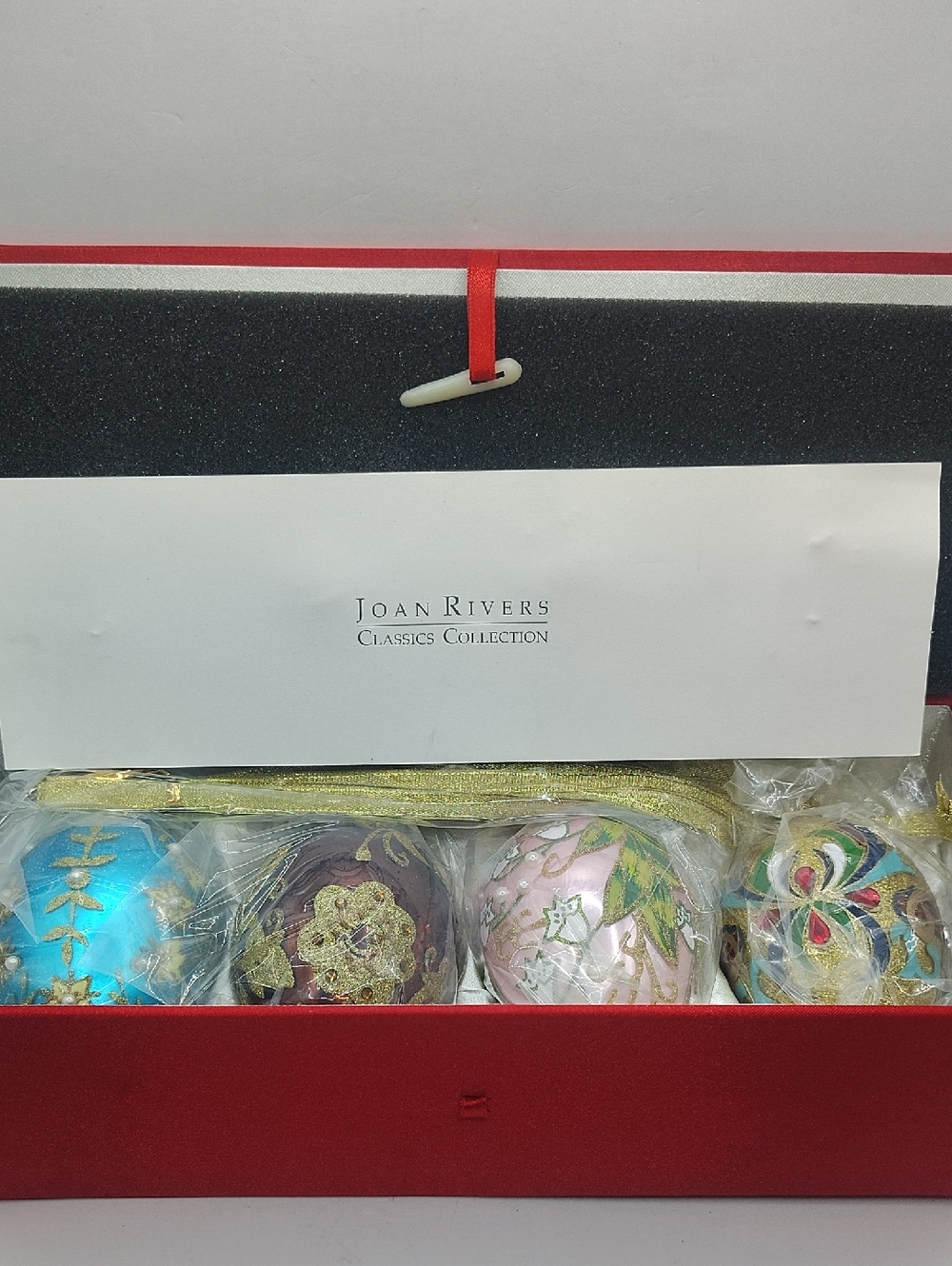 8 Joan Rivers Russian Imperial Faberge Inspired Egg Ornaments